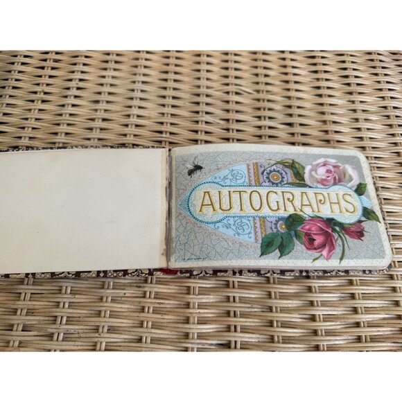 Antique 1880s Autograph Book Carroll Iowa Some Signed Pages - Picture 3 of 16